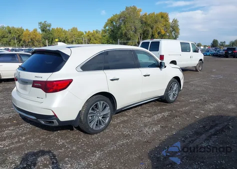 2017 Acura Mdx Technology Package z USA, uszkodzony, nr VIN 5FRYD4H5XHB008360